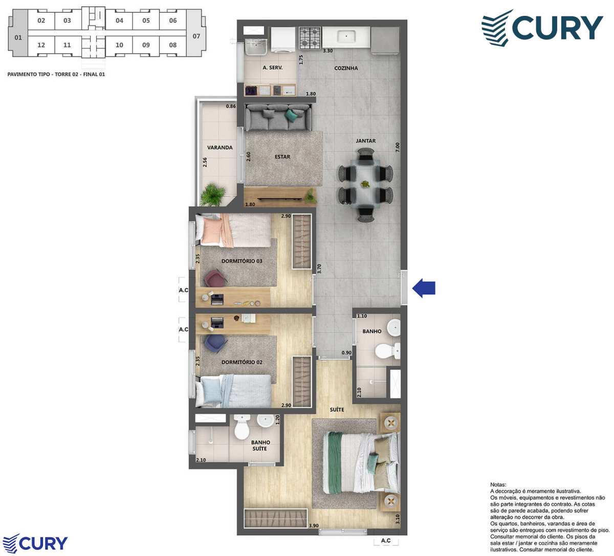  - Apartamento à venda, com 2 quartos